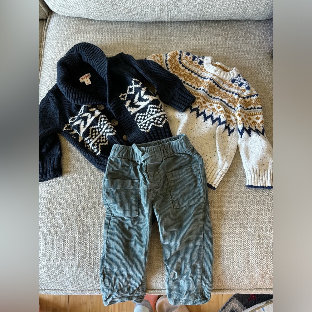 Cat and Jack sweater and OshKosh pants 18-24mon